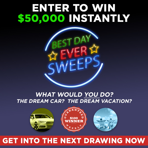 Best Day Ever Sweeps Ends 01/03/2030 Giveaway Play